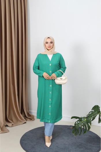 NİSUM MODA Bürümcük Long Cardigan