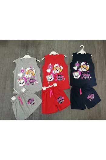 Neefy 2025 Summer New Season 3 Sets 6 Pieces Printed First Quality Athlete Combed Cotton Set