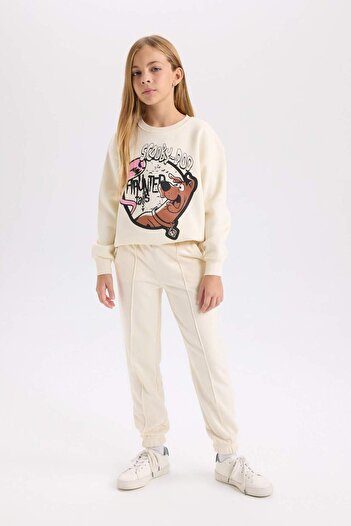 DeFacto Girl's Elastic Waist Straight Jogger Sweatpants - D3201A824Wn