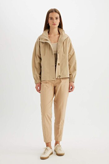 DeFacto Dfm - Waterproof Hooded Relax Fit Jacket