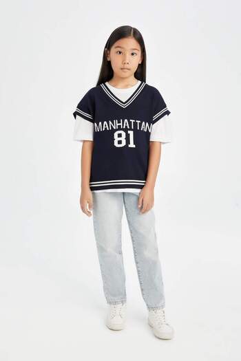 DeFacto Girl's Knitwear Sweater D6761A8Ns