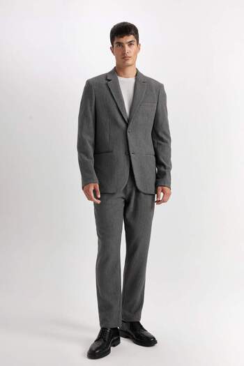 DeFacto Μπουφάν με γιακά με κουμπιά Blazer Jacket D6093AX24AU