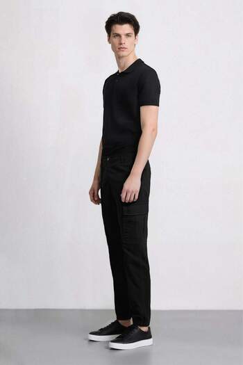 DeFacto Gabardine Jogger Pants - Cargo Pocket and Elastic Leg, Regular Fit C9163Ax24Au