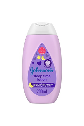 Johnson & Johnson Johnson's Sleep Time Lotion 200 ml Calming Baby Moisturizer with NaturalCalm™ for Better Sleep