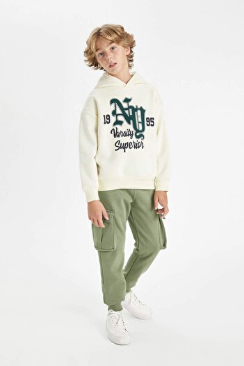 DeFacto Boy's Jogger Sweatpants - Cargo Pocket and Elastic Waist C7704A824Au