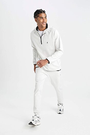 DeFacto Slim Fit Jogger Sweatpants - Skuba Diving Fabric with Elastic Legs and Pockets