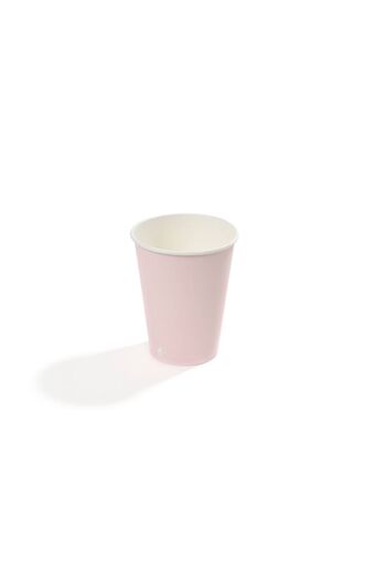Packtory 14 oz Single Wall Baskılı Karton Bardak (Pembe) 50 Adet