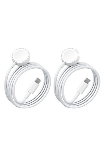 OEM Incarcator magnetic wireless pentru ceas Apple Watch, SINBINTA, 2 buc, Cablu de incarcare tip C,