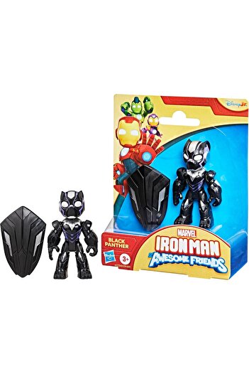 Hasbro Marvel Iron Man And His Awesome Friends Figure And Accessory - Black Panther G1773