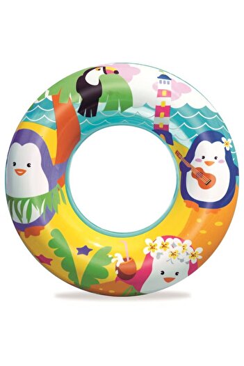 BESTWAY Inflatable Penguin Printed Swimming Ring 36113