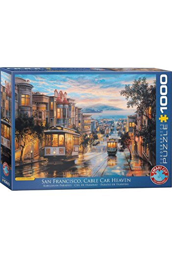 Eurographics Puzzle 1000-Pcs San Francisco Cable Car Heaven 6000-0957
