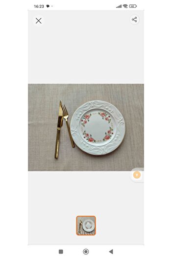 EBRULİEMAYE Inci Stoneware Pasta Plate 6 Persons 6 Pieces