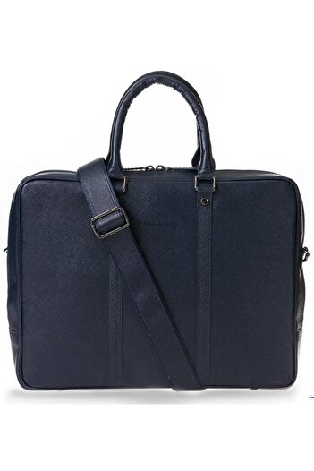 PLM Barchello Sardis Leather Laptop Bag Snb Blue