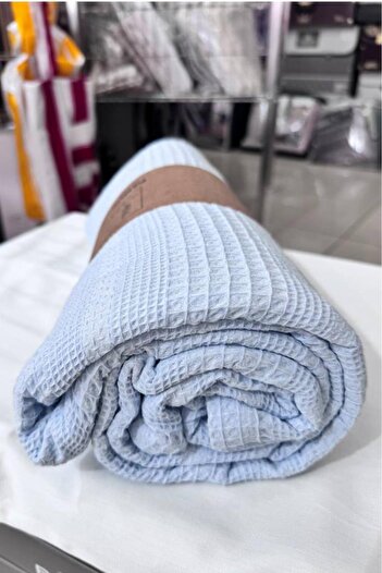Çeyiz Diyarı Dowry Land Double Summer Cotton Single Pique Blue