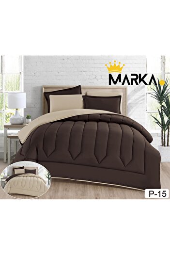 Marka Plain single bedspread, 4-piece set, double-sided system, size 170 x 230 cm