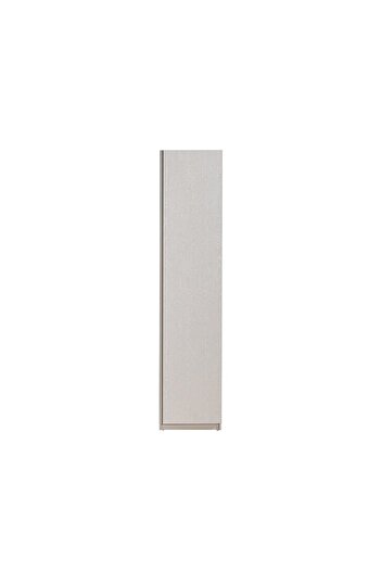 Danube Home Infinity 1-Door Wardrobe with Shelves - Light Taupe L50xW59xH230cm