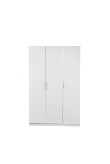 Danube Home Thomas / New Allano/Kensley 3 Door Wardrobe w/ Mirror inside- White L136.6xW59.5xH216cm