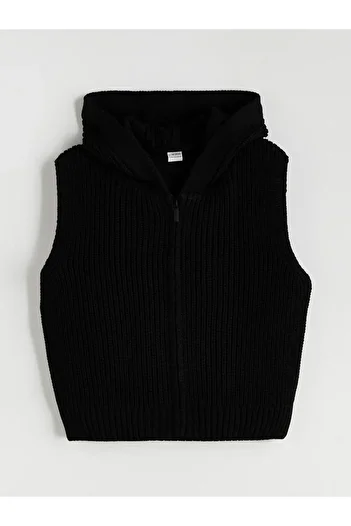 LC Waikiki Lcw Kids Hooded Girl's Knitwear Vest (W5)