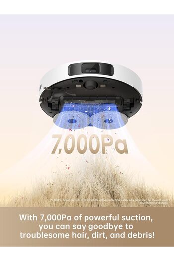 Dreame L10s Pro Gen 2 Robot Vacuum with Mop, 7000Pa Suction, DuoScrub Mopping, 7mm Auto Lifting Mop,