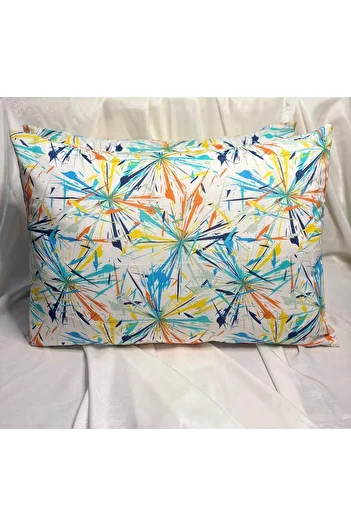 VODDİ Flower Pattern |   2 Zippered Pillowcases |   Overlock Planting |   70% Cotton