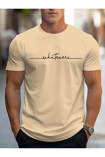 Trend Sizde Μπλουζάκι Unisex Whatever Special Design με τυπωμένο μπροστινό σχέδιο