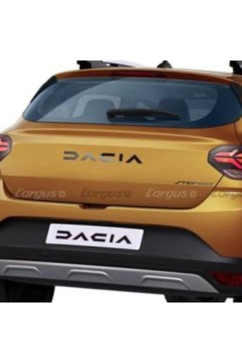 MAF Dacia Glossy White Rear Trunk Logo Emblem