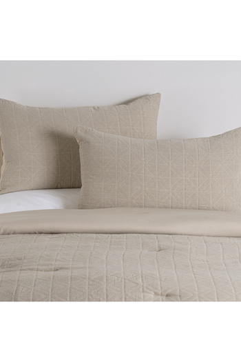 Boutique Blanche 3pcs jacquard super king comforter set, beige 260*240cm
