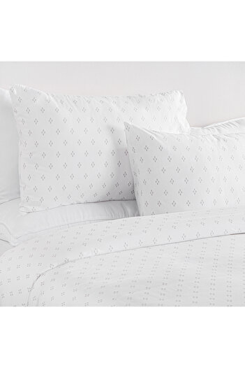 Boutique Blanche 3pcs cotton duvet cover 230*200cm - 300 thread count diamond