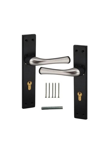 LOZAN Black plate door handle