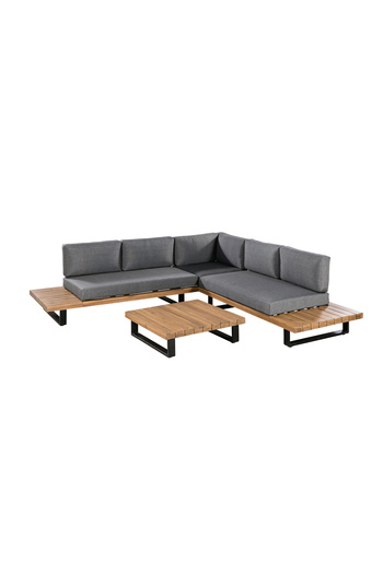 homez Baston 3pcs corner sofa set 255*255*67cm, in gray
