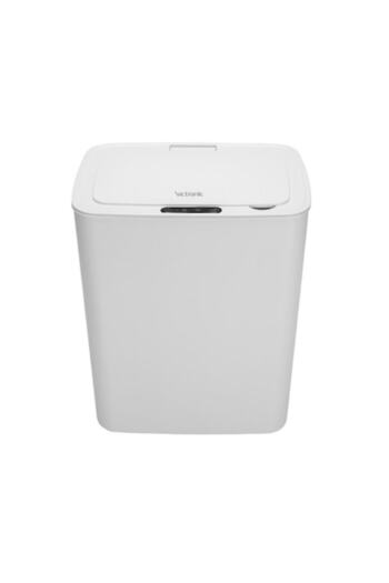 VICTRONIC Smart Trash Bin with Sensor, 14 Liters, White