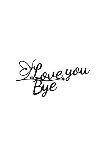 Mirfa Wooden Wall Art With Self Adhesive Base - Black (Love You Bye)