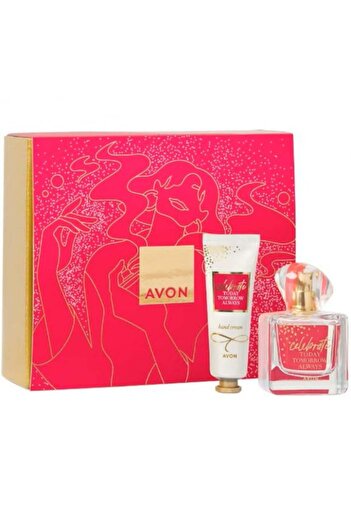 AVON Set TTA Today Celebrate, Perfume 50ml, Hand Cream 30ml,
