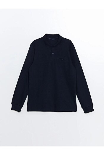 LC Waikiki Ανδρικό φούτερ LCWAIKIKI Classic Polo με μακρυμάνικο γιακά (W5)