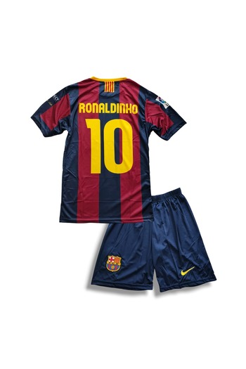 Flextreme Barcelona- 10 Ronaldinho -Gaucho 2006 New Season Kids Jersey Set of 2