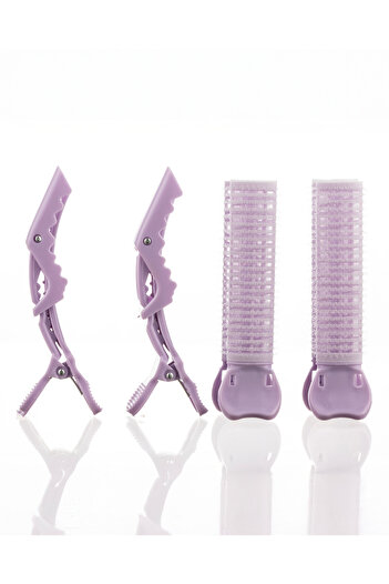 İzla Set of 4 Buckle and Clip Hair Rollers