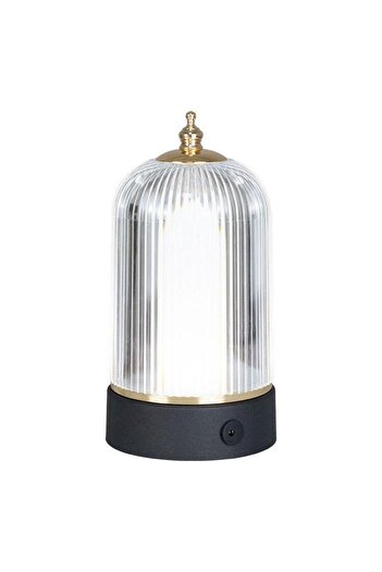 ETRONIK Portable, Cordless Lantern Table Lamp, Chargeable Flickering Flame Night Light for Bar and Bedroom