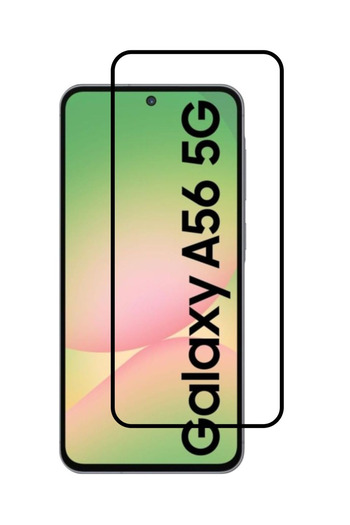Fibaks Samsung Galaxy A56 Shatterproof Glass Full Screen Protector 150Cc Antistatic Big Edge 9H Tempered Protection