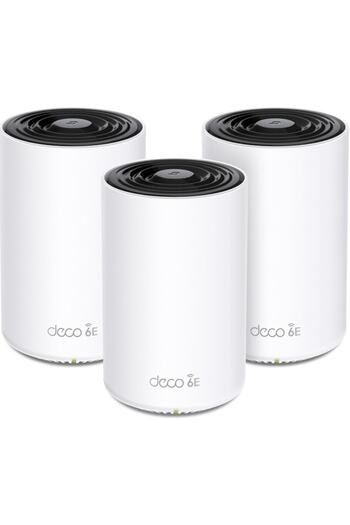 TP-LINK Deco XE75 (3-pack) Wi-Fi Mesh System, AXE5400, Tri-Band Gigabit, Wi-Fi 6E