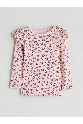 LC Waikiki Crew Neck Printed Baby Girl Pajama Set (W5)