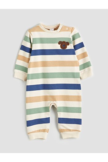 LC Waikiki Crew Neck Embroidered Baby Boy Jumpsuit (W5)