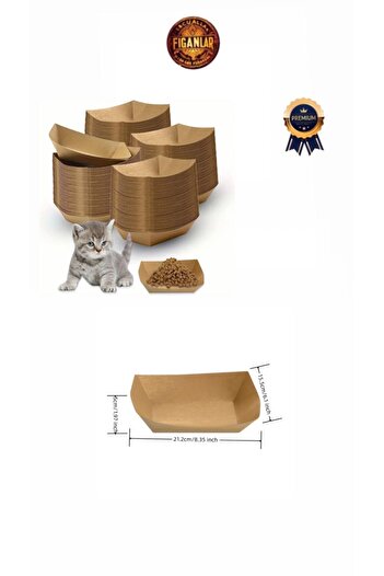 figanlar ambalaj Kullan At Mama Kabı Kraft Karton Kayık Tabak (Karton Tava) 9x14x5cm 50 Adet