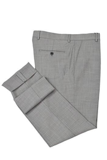 KAMER Men's Classic Pleatless Fabric Trousers Bgl-St04740
