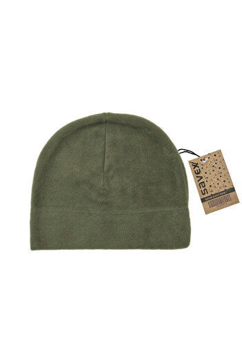 SAVEX Children's Fleece Beanie Khaki Age 3-6