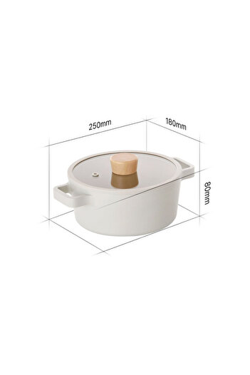 NEOFLAM FIKA saucepan, 18 cm - 1.5 L, with glass lid