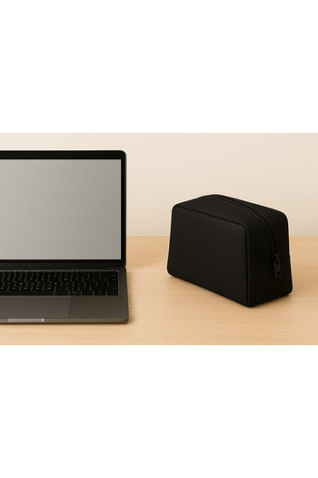 Boldy Geanta pentru cabluri pentru laptop - Geanta de mana - Geanta de voiaj portofoliu - Geanta organizatoare pentru laptop - Geanta de ras