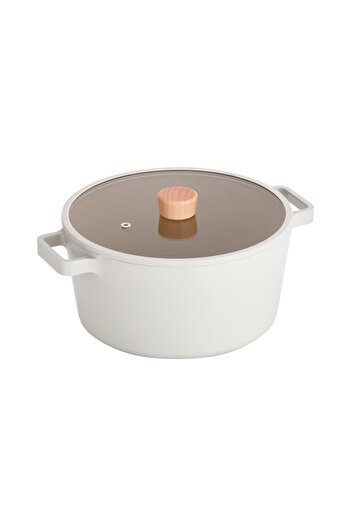 NEOFLAM FIKA saucepan, 26 cm - 5.4 L, with glass lid