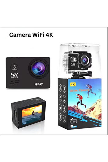 Juls & sim Juls&Sim® 4K 30FPS video camera, 16MP 4X Zoom, waterproof up to 30m with LCD screen