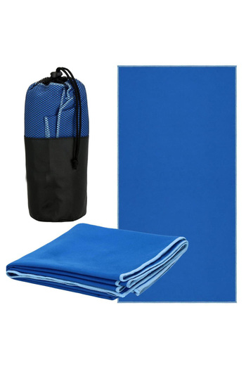 OEM Quick-drying beach towel, carrying case, 75x150cm, blue