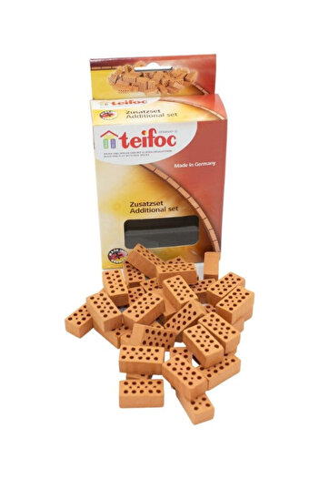 Teifoc طقم طوب عادي، أحمر، من 6 سنوات إلى 99 سنة